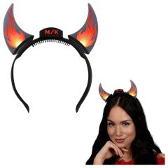 Dancing Flames Light Up Devil Horn Headband