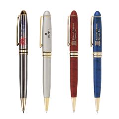 Danish-Ii Luxury Ballpoint Pen With Gold Accents