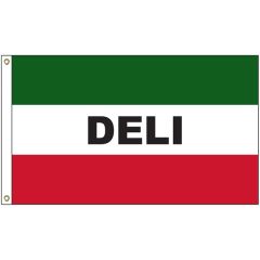 Deli 3 Ft X 5 Ft Message Flag With Heading and Grommets