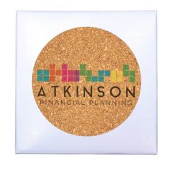Deluxe Cork Coaster, Pack Of 4, Full Color Digital