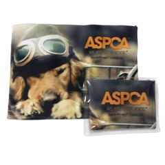 Deluxe Dual Sided Microfiber Cloth In Pouch