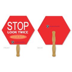 Deluxe Hand Fan- Stop