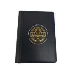 Deluxe Padfolio With 1 Inch -3 Ring Binder & Zipper Closure
