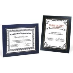 Deluxe Wrapped Edge Certificate Frame For 8.5 Inch X 11 Inch