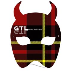 Devil Mask W/Elastic Full Color