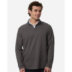 Devon & Jones Men's Seaton Pebble Textured Quarter-Zip PU