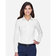 Devon & Jones Women's Crown Collection Oxford Woven Dres