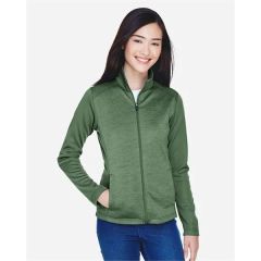 Devon & Jones Women's Newbury Colorblock Melange Fleece F