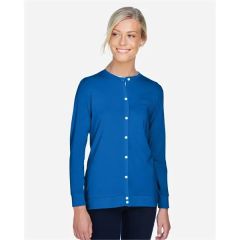 Devon & Jones Women's Perfect Fit Ribbon Cardigan