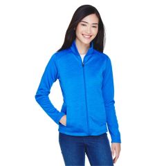 Devon & Jones Ladies' Newbury Colorblock Melange Fleece F...