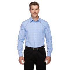Devon & Jones Men's Crown Collection Glen Plaid Woven Shirt