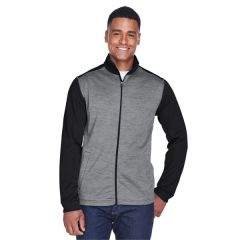 Devon & Jones Men's Newbury Colorblock Melange Fleece Ful...