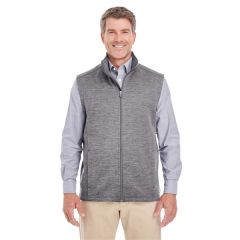 Devon & Jones Men's Newbury Melange Fleece Vest