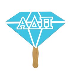 Diamond Hand Fan Full Color 1 Side