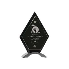 Diamond Piano Finish Floating Jade Glass Standup
