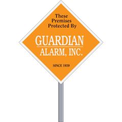Diamond Security Sign - Reflective