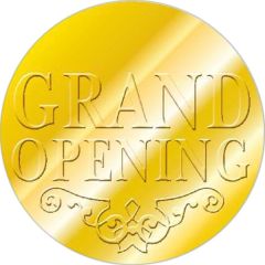Die Cut Foil/Embossed Circle Premier Label