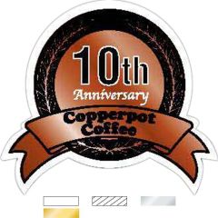 Die Cut Foil/Embossed Premier Anniversary Label