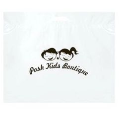 Die Cut Fold-Over Reinforced Plastic Bag - Flexo Ink
