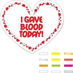 Die Cut Heart Shape Labels