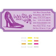 Die Cut Inverted Corner Rectangle Roll Paper Label