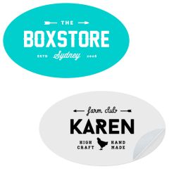 Die Cut Oval Labels