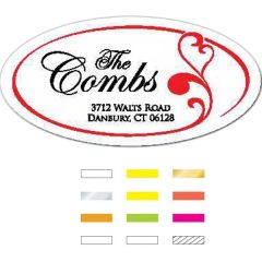 Die Cut Oval Labels