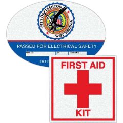 Die Cut Oval Reflective Labels