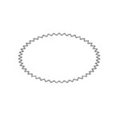 Die Cut Oval Seal Roll Paper Label