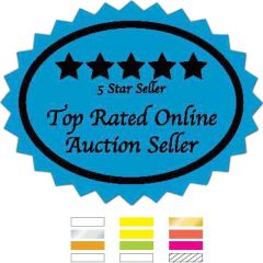 Die Cut Starburst Shaped Roll Paper Label