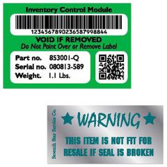 Die Cut Theft Deterrent Destructible Labels