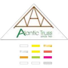 Die Cut Triangle Shape Roll Paper Label