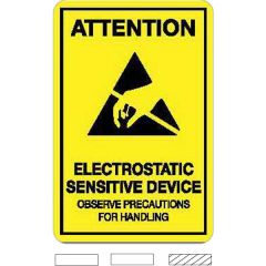 Die Cut White Polypropylene Repositionable Label