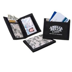 Digi-Camo ID Wallet With Hook and Loop Closure