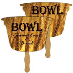 Digital Econo Stock Shaped Bowl Fan W/ Wooden Stick