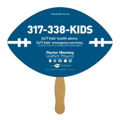 Digital Football Fast Fan W/ Wooden Handle