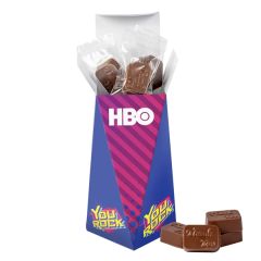 Dimensional Twist Box With Molded Chocolates