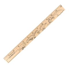 Dinosaurs U Color Rulers - Natural Wood Finish