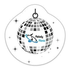 Disco Ball Shaped Notekeeper Magnet 20 MIL