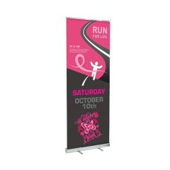 Displaysplash 31 1/2 Inch W X 78 3/4 Inch H Roll-Up Fabric Banner
