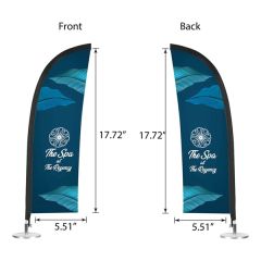 Displaysplash Tabletop Feather Flag - Double Sided