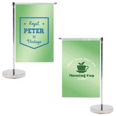 Displaysplash Tabletop Vertical Flag - Double Sided