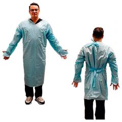 Disposable Full-Back Pe Isolation Gowns Class 1 & 2