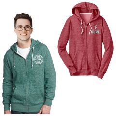 District Male Youth's Marled Zippered Hoodie