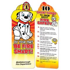 Do Your Part Be Fire Smart Die-Cut Bookmark