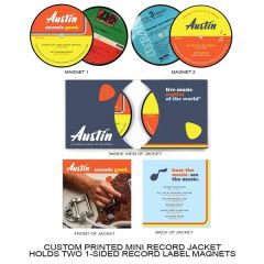 Double Sleeve - 1-Sided Record Label Magnet