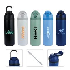 Dover 24 Oz PP / Steel Outer Dual Drinking Water Bottle