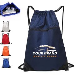 Drawstring Backpack Oxford Cloth Water Resistant String Bag