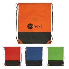 Drawstring Bag Two-Tone Non-Woven
