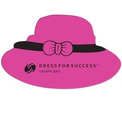 Dress Hat Paper Window Sign Approximately 8 Inch X 8 Inch